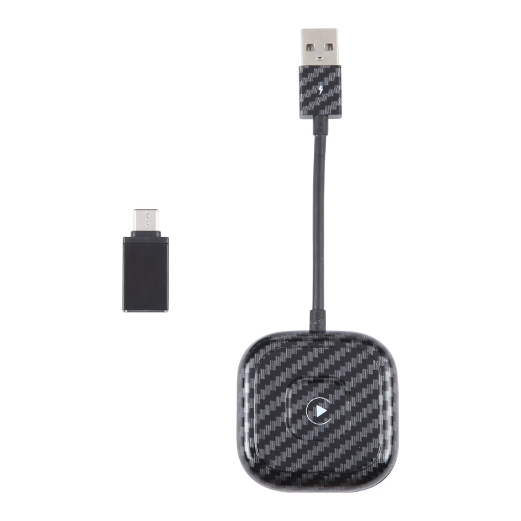 USB + USB-C / Type-C Wired to Wireless Carplay Adapter for iPhone(Black) - free shipping - PMC TechLife - Order now!