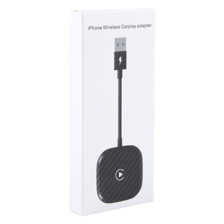 USB + USB-C / Type-C Wired to Wireless Carplay Adapter for iPhone(Black) - Bluetooth Adapters by PMC Jewellery | Online Shopping South Africa | PMC Jewellery | Buy Now Pay Later Mobicred