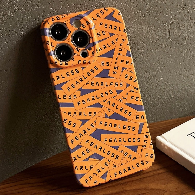 For iPhone 13 Pro Max Painted Pattern Precise Hole PC Phone Case(Orange Label) - iPhone 13 Pro Max Cases by PMC Jewellery | Online Shopping South Africa | PMC Jewellery