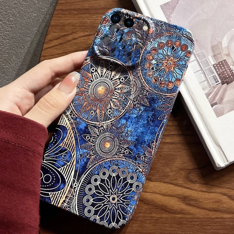 For iPhone 8 Plus / 7 Plus Painted Pattern Precise Hole PC Phone Case(Abstract Flower) - More iPhone Cases by PMC Jewellery | Online Shopping South Africa | PMC Jewellery