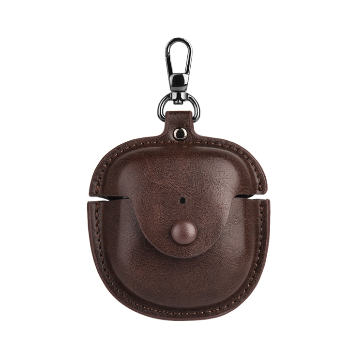 For Bose QuietComfort Earbuds II Leather TWS Earphone Protective Case with Hook(Brown) - Other Earphone Case by PMC TechLife | Online Shopping South Africa | PMC TechLife | Buy Now Pay Later Mobicred