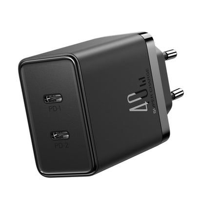 JOYROOM TCF09 40W Dual USB-C / Type-C 2PD Mini Intelligent Fast Charger(EU Plug) - USB Charger by JOYROOM | Online Shopping South Africa | PMC Jewellery