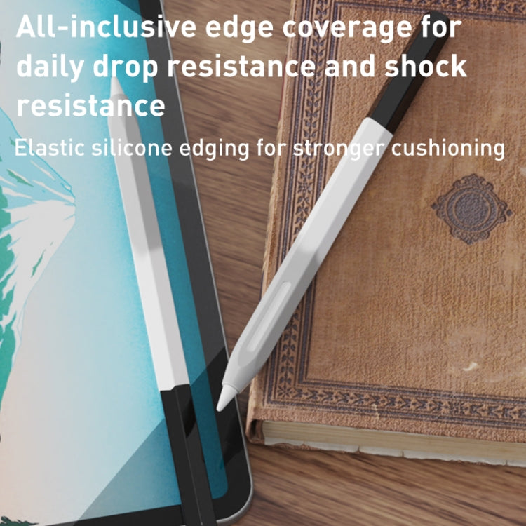 For Apple Pencil 2 LOVE MEI Rainbow Liquid Silicone Protective Pen Case(Black) - Pencil Accessories by LOVE MEI | Online Shopping South Africa | PMC TechLife | Buy Now Pay Later Mobicred