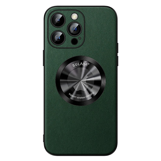 For iPhone 13 Pro Max SULADA Microfiber Leather MagSafe Magnetic Phone Case(Green) - iPhone 13 Pro Max Cases by SULADA | Online Shopping South Africa | PMC Jewellery