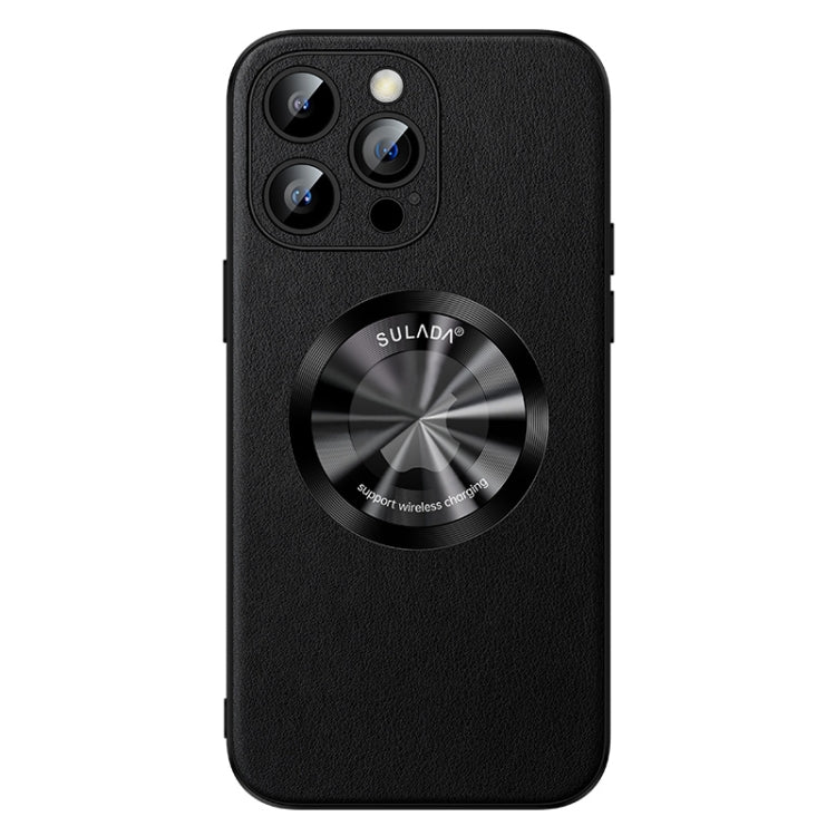 For iPhone 13 Pro SULADA Microfiber Leather MagSafe Magnetic Phone Case(Black) - iPhone 13 Pro Cases by SULADA | Online Shopping South Africa | PMC TechLife | Buy Now Pay Later Mobicred