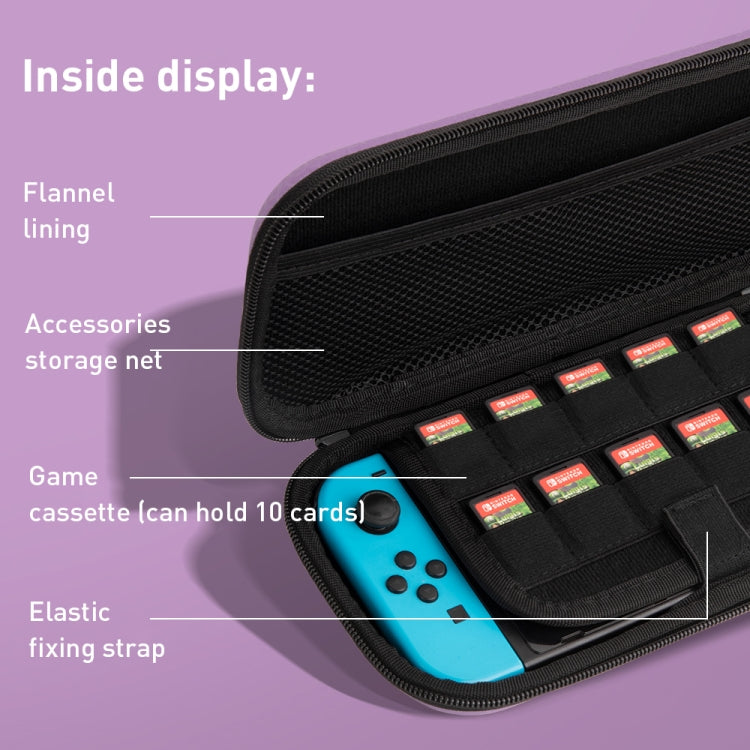 For Nintendo Switch Game Console Dragon Claw Pattern Storage Bag(Purple) - Bags by PMC Jewellery | Online Shopping South Africa | PMC Jewellery