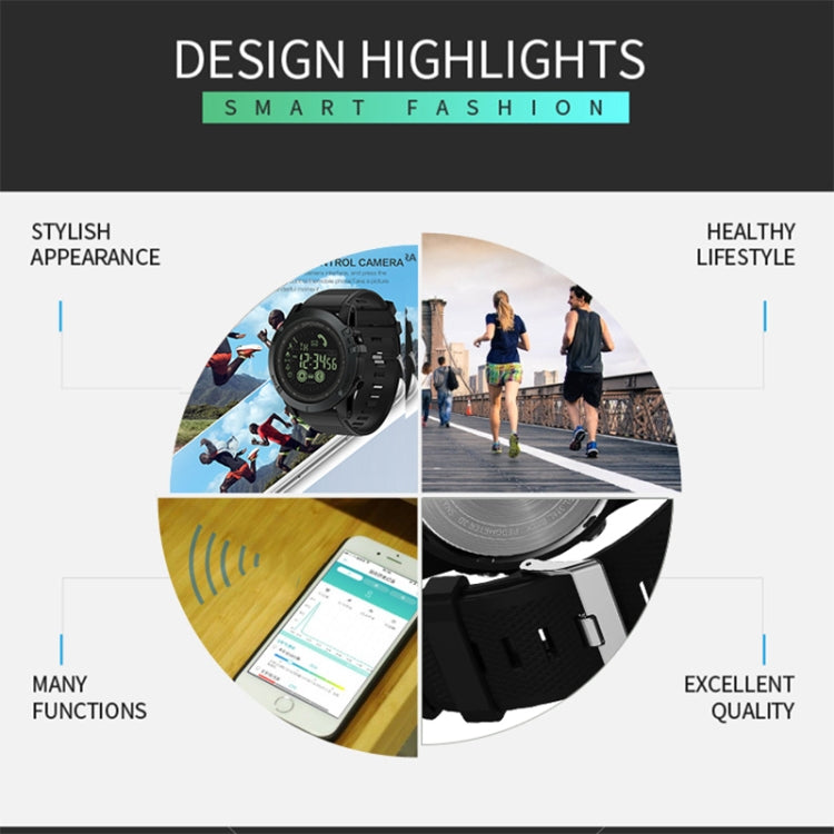 SPOVAN PR1 Outdoor Waterproof Luminous Bluetooth Smart Watch(Blue) - Smart Watches by SPOVAN | Online Shopping South Africa | PMC TechLife | Buy Now Pay Later Mobicred