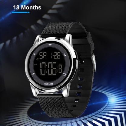 SPOVAN S100 Men Outdoor Multifunctional Waterproof Electronic Watch(Black) - LED Digital Watches by SPOVAN | Online Shopping South Africa | PMC Jewellery