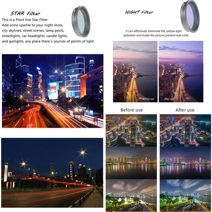 For Insta360 GO 2 / GO 3 JSR LS Series Camera Lens Filter, Filter:6 in 1 STAR CPL ND4 ND8 ND16 ND32 - Len Accessories by JSR | Online Shopping South Africa | PMC Jewellery