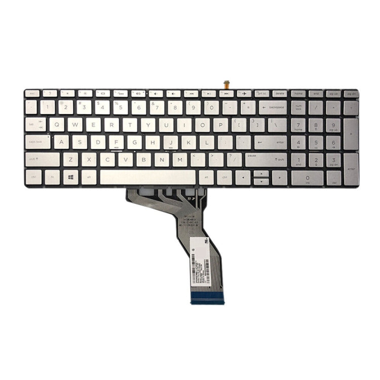 For HP 15-BS / 15-CC US Version Laptop Backlight Keyboard(Silver) - HP Spare Parts by PMC Jewellery | Online Shopping South Africa | PMC Jewellery