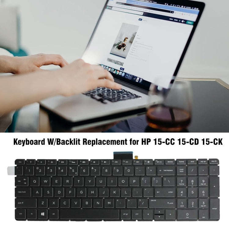 For HP 15-CC / 15-CD / 15-CK US Version Laptop Backlight Keyboard - HP Spare Parts by PMC Jewellery | Online Shopping South Africa | PMC Jewellery