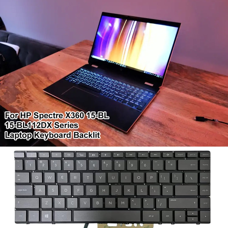 For HP Spectre X360 15-BL US Version Laptop Backlight Keyboard - HP Spare Parts by PMC Jewellery | Online Shopping South Africa | PMC Jewellery