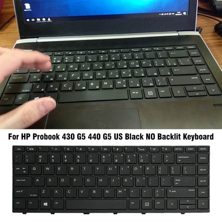 For HP 430 G5 / 440 G5 US Version Laptop Keyboard - HP Spare Parts by PMC TechLife | Online Shopping South Africa | PMC TechLife