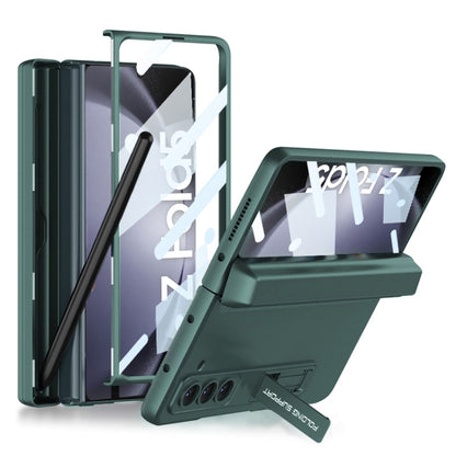 For Samsung Galaxy Z Fold5 GKK Integrated Magnetic Full Coverage Phone Flip Case with Pen Box(Night Green) - Galaxy Z Fold5 Cases by GKK | Online Shopping South Africa | PMC Jewellery