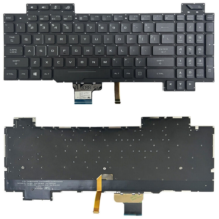 For ASUS GL504 GL504GV GL504G GL504GM US Version Backlight Laptop Keyboard(Black) - Asus Spare Parts by PMC TechLife | Online Shopping South Africa | PMC TechLife | Buy Now Pay Later Mobicred
