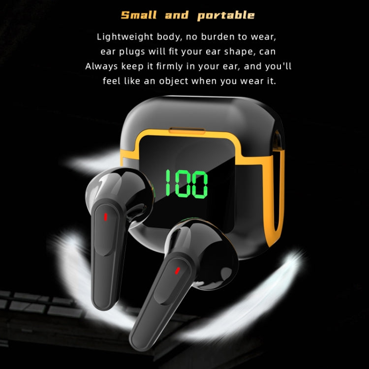 Pro 90 HIFI Level Intelligent Digital Display V5.3 Bluetooth Earphones(Black) - Bluetooth Earphone by PMC TechLife | Online Shopping South Africa | PMC TechLife | Buy Now Pay Later Mobicred