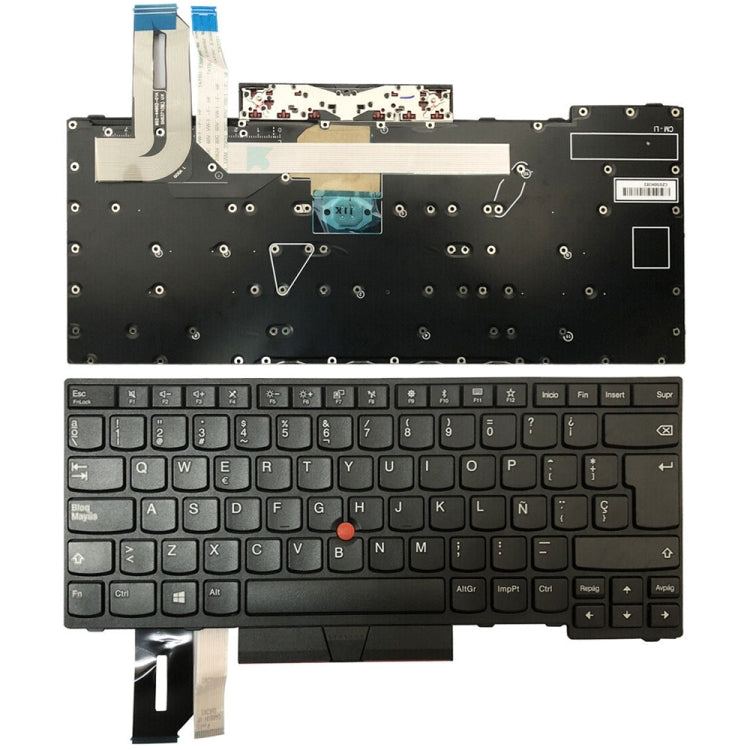 For Lenovo ThinkPad E480 / E495 / L480 Spanish Version Backlight Laptop Keyboard - Lenovo Spare Parts by PMC TechLife | Online Shopping South Africa | PMC TechLife