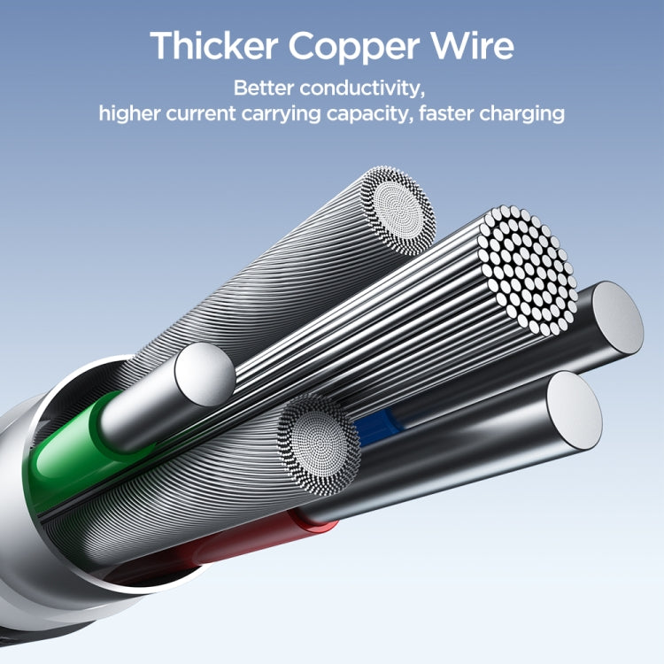 JOYROOM SA25-CC5 100W USB-C/Type-C to USB-C/Type-C Fast Charge Data Cable, Length:1.2m(Black) - USB-C & Type-C Cable by JOYROOM | Online Shopping South Africa | PMC TechLife