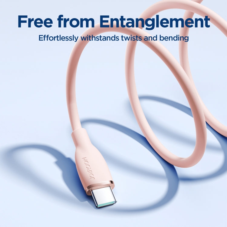 JOYROOM SA29-AC3 3A USB to USB-C/Type-C Liquid Silicone Fast Charging Data Cable, Length: 1.2m(Pink) - USB-C & Type-C Cable by JOYROOM | Online Shopping South Africa | PMC TechLife