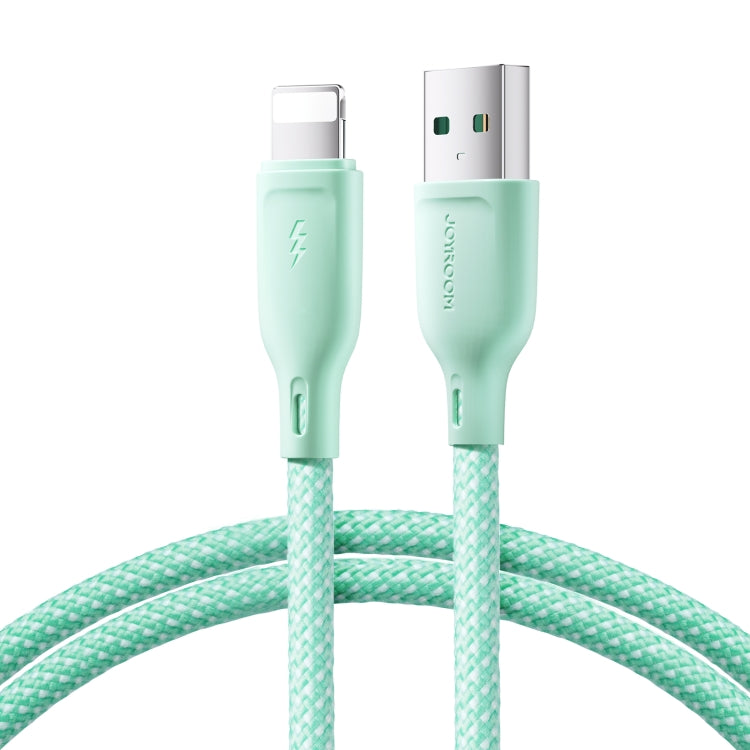 JOYROOM SA34-AL3 3A USB to 8 Pin Fast Charge Data Cable, Length: 1m(Green) - Normal Style Cable by JOYROOM | Online Shopping South Africa | PMC Jewellery