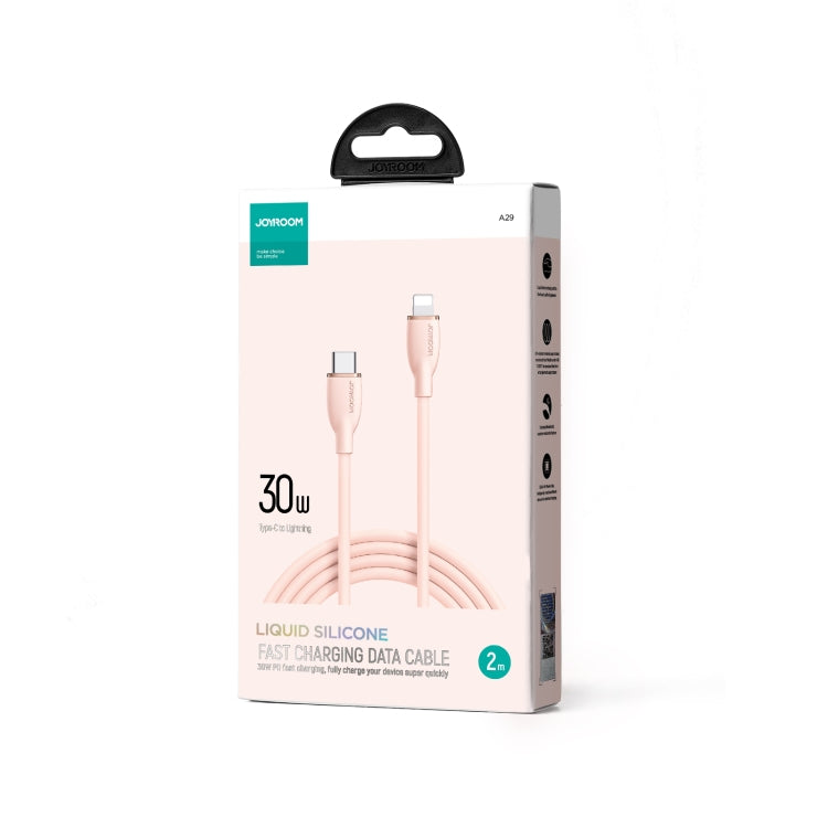 JOYRO0M SA29-CL3 30W USB-C/Type-C to 8 Pin Liquid Silicone Fast Charging Data Cable, Length: 2m(Pink) - 2 in 1 Cable by JOYROOM | Online Shopping South Africa | PMC Jewellery