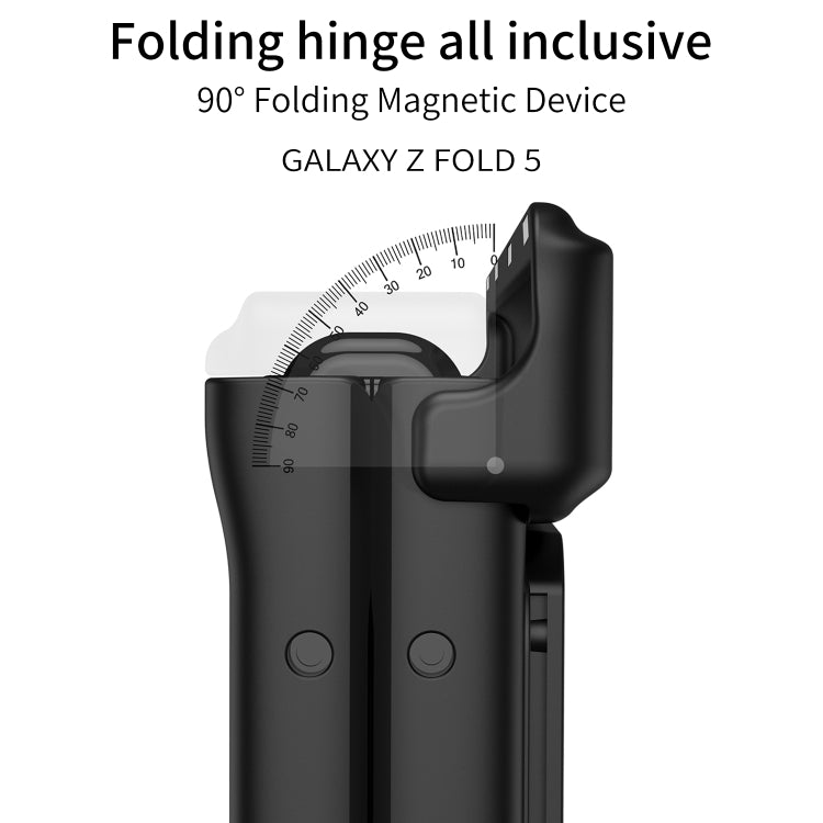 For Samsung Galaxy Z Fold5 GKK Integrated Folding Armored Shell PC Phone Case(Black) - Galaxy Z Fold5 Cases by GKK | Online Shopping South Africa | PMC Jewellery