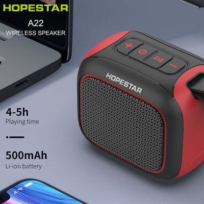 HOPESTAR A22 IPX6 Waterproof Portable Bluetooth Speaker Outdoor Subwoofer(Blue Red) - Mini Speaker by HOPESTAR | Online Shopping South Africa | PMC Jewellery