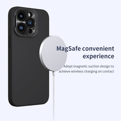 For iPhone 15 Pro Max NILLKIN Lens Wing Magsafe Magnetic Phone Case(Black) - iPhone 15 Pro Max Cases by NILLKIN | Online Shopping South Africa | PMC Jewellery