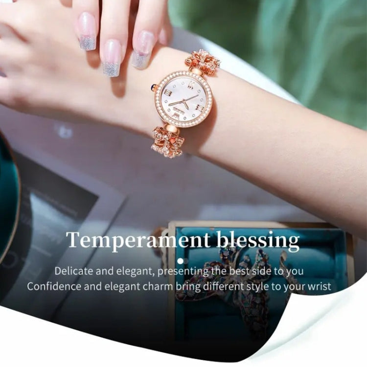 OLEVS 9958 Women Adjustable Drawstring Bracelet Quartz Watch(White + Silver) - Bracelet Watches by OLEVS | Online Shopping South Africa | PMC Jewellery