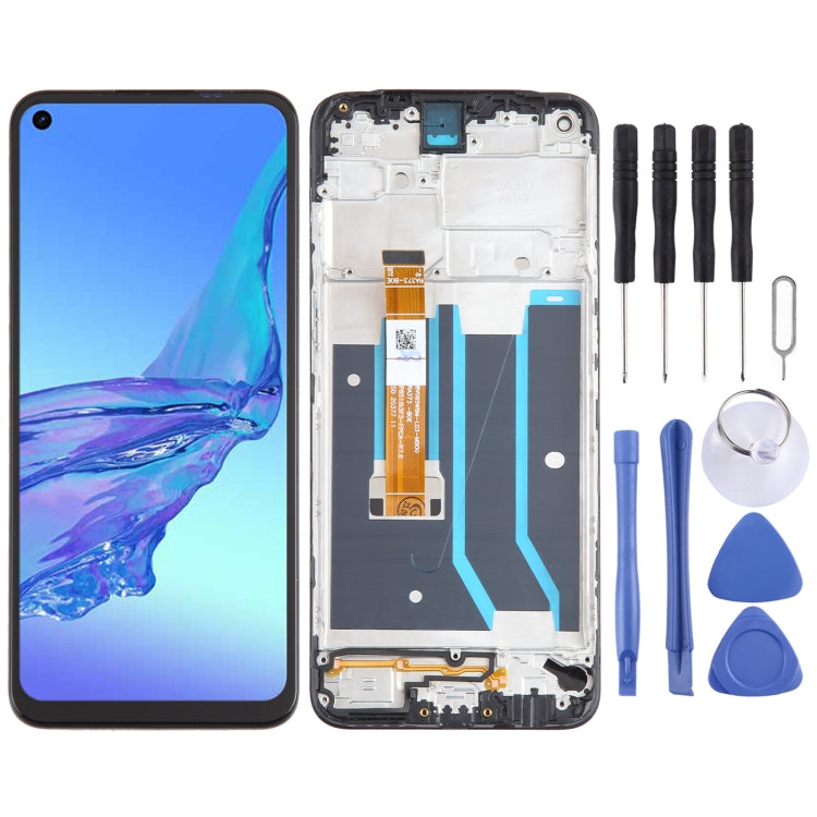 For OPPO A53 4G OEM LCD Screen Digitizer Full Assembly with Frame - LCD Screen by PMC Jewellery | Online Shopping South Africa | PMC Jewellery