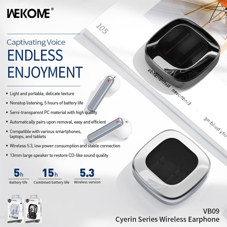 WK VB09 Cyerin Series Wireless Bluetooth Earphone(Black) - Bluetooth Earphone by WK | Online Shopping South Africa | PMC Jewellery