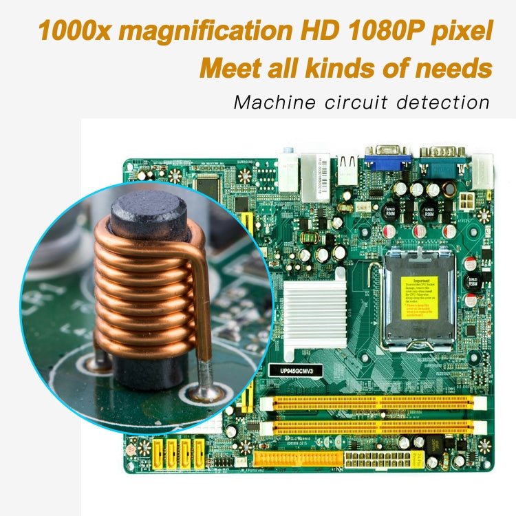 AN104 1000X 3 in 1 Digital Microscope with Helical Tube Bracket - Digital Microscope by PMC TechLife | Online Shopping South Africa | PMC TechLife | Buy Now Pay Later Mobicred