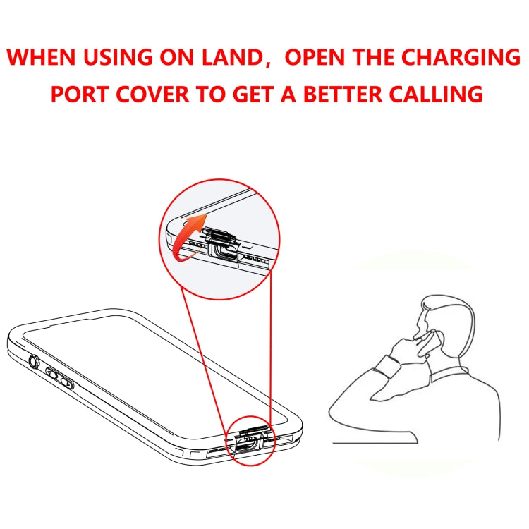 For iPhone 15 RedPepper IP68 Waterproof MagSafe Phone Case(Black) - iPhone 15 Cases by RedPepper | Online Shopping South Africa | PMC TechLife | Buy Now Pay Later Mobicred