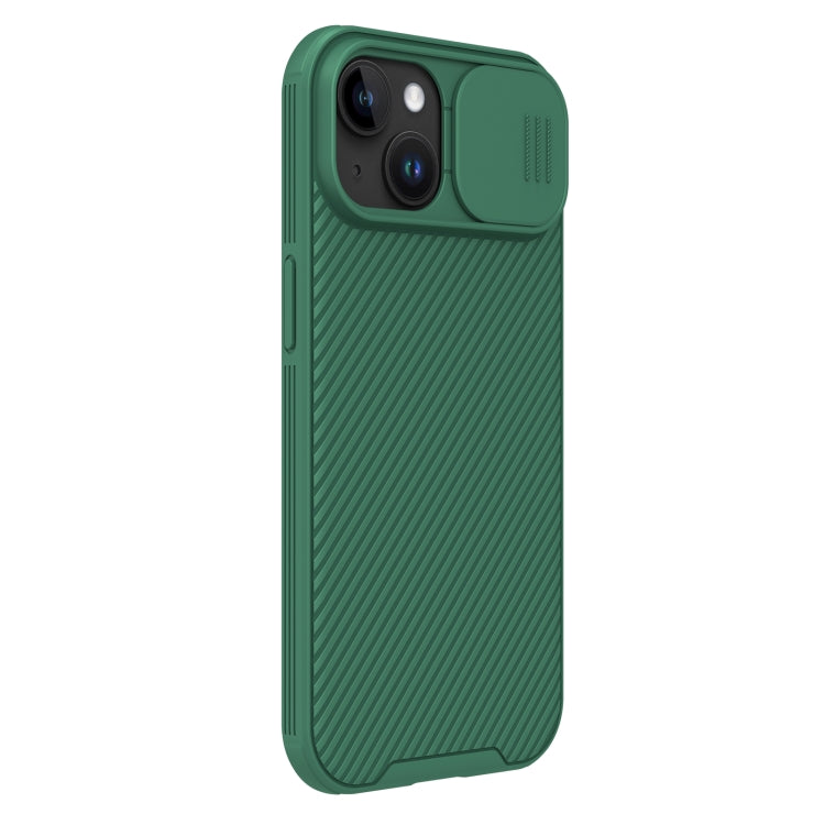 For iPhone 15 NILLKIN CamShield Pro Magnetic Magsafe Phone Case(Green) - iPhone 15 Cases by NILLKIN | Online Shopping South Africa | PMC Jewellery