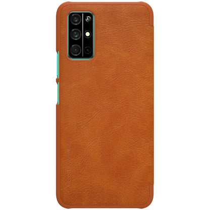 For Huawei Honor 30S NILLKIN QIN Series Crazy Horse Texture Horizontal Flip Leather Case with Card Slot(Brown) - Honor Cases by NILLKIN | Online Shopping South Africa | PMC Jewellery