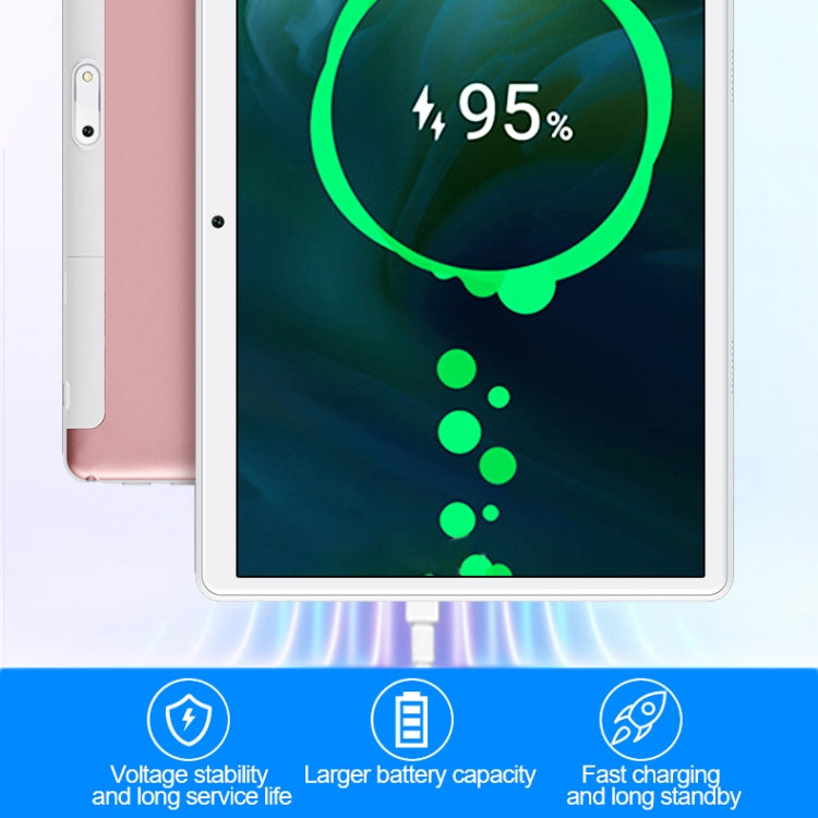 BDF S10 3G Phone Call Tablet PC 10.1 inch, 4GB+64GB, Android 10.0 MTK8321 Octa Core, Support Dual SIM, EU Plug(Pink) - BDF by BDF | Online Shopping South Africa | PMC Jewellery | Buy Now Pay Later Mobicred