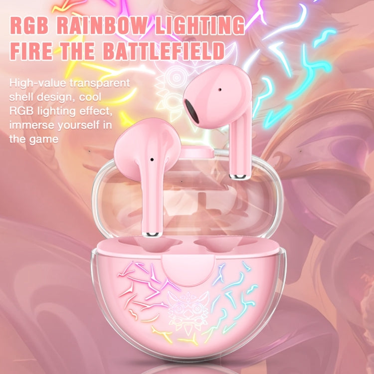 ONIKUMA T35 Bluetooth 5.1 TWS Wireless Bluetooth Gaming Earphone(Pink) - TWS Earphone by ONIKUMA | Online Shopping South Africa | PMC TechLife | Buy Now Pay Later Mobicred