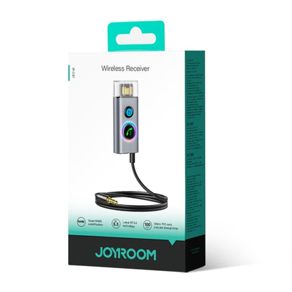 JOYROOM JR-CB7 Car-B Series Car Bluetooth 5.3 Wireless Receiver AUX Adapter Support TF Card(Dark Gray) - Bluetooth Car Kits by JOYROOM | Online Shopping South Africa | PMC Jewellery