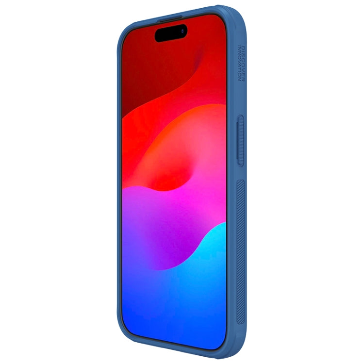 For iPhone 15 Pro NILLKIN Frosted Shield Pro PC + TPU Phone Case(Blue) - iPhone 15 Pro Cases by NILLKIN | Online Shopping South Africa | PMC Jewellery