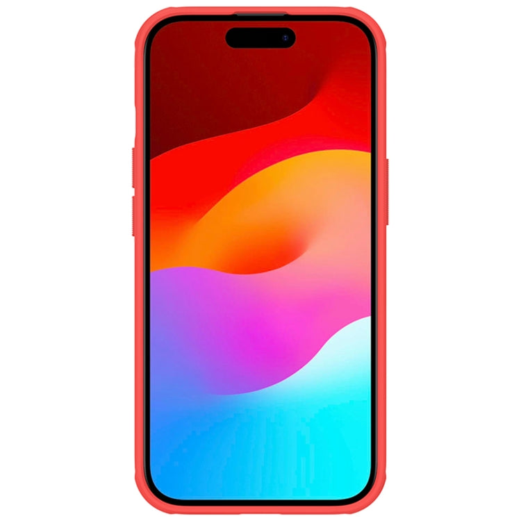 For iPhone 15 NILLKIN Frosted Shield Pro PC + TPU Phone Case(Red) - iPhone 15 Cases by NILLKIN | Online Shopping South Africa | PMC Jewellery