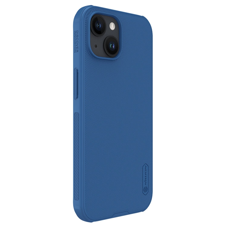 For iPhone 15 NILLKIN Frosted Shield Pro PC + TPU Phone Case(Blue) - iPhone 15 Cases by NILLKIN | Online Shopping South Africa | PMC Jewellery