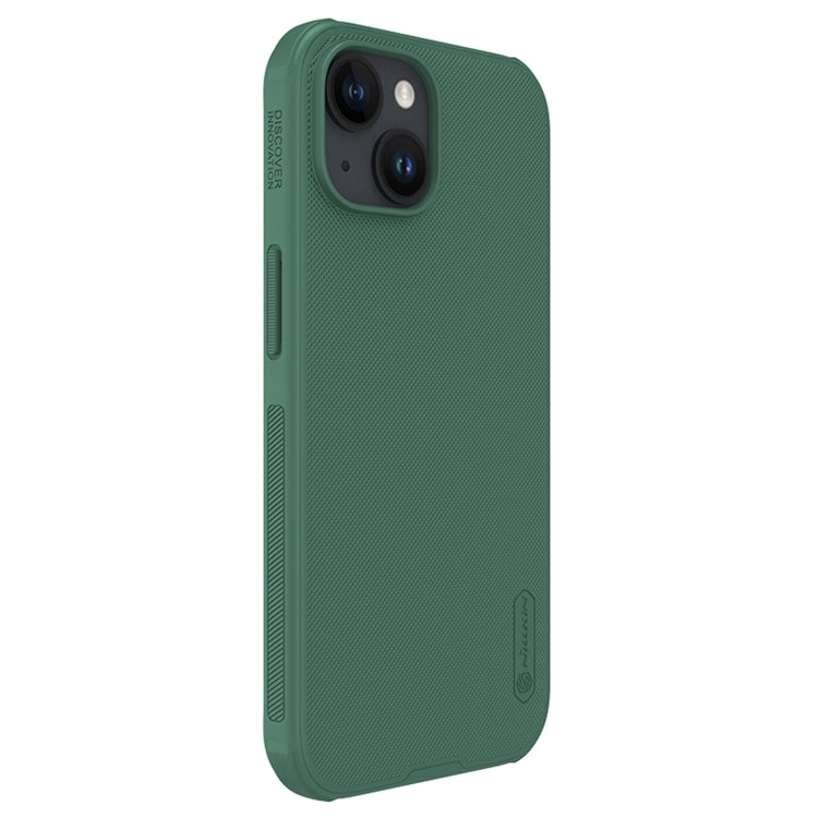 For iPhone 15 NILLKIN Frosted Shield Pro PC + TPU Phone Case(Green) - iPhone 15 Cases by NILLKIN | Online Shopping South Africa | PMC Jewellery