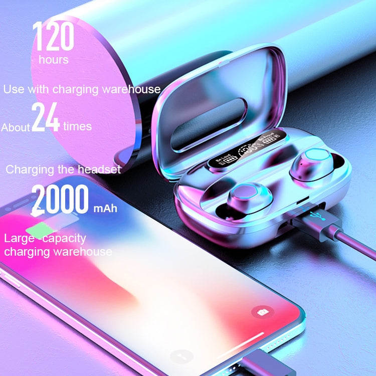 True Wireless Bluetooth Earphone(Black) - Bluetooth Earphone by PMC TechLife | Online Shopping South Africa | PMC TechLife | Buy Now Pay Later Mobicred