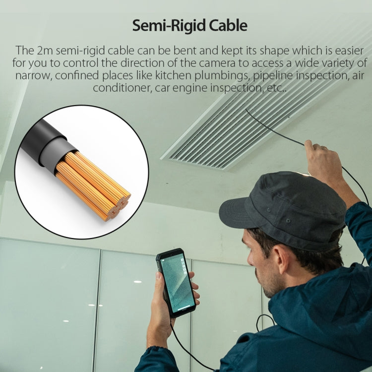 Ulefone Endoscope E1 IP67 Waterproof 3 in 1 Endoscope for Ulefone Power Armor 21 / 19 / 18T / 16 Pro / 13 / Armor Pad(Black) - free shipping - PMC TechLife - Order now!