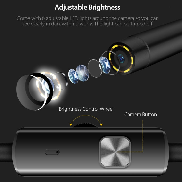 Ulefone Endoscope E1 IP67 Waterproof 3 in 1 Endoscope for Ulefone Power Armor 21 / 19 / 18T / 16 Pro / 13 / Armor Pad(Black) - free shipping - PMC TechLife - Order now!