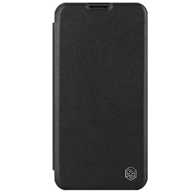 For iPhone 15 NILLKIN QIN Series Pro Plain Leather Phone Case(Black) - iPhone 15 Cases by NILLKIN | Online Shopping South Africa | PMC Jewellery