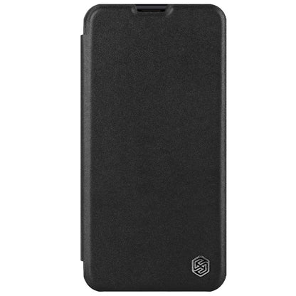 For iPhone 15 NILLKIN QIN Series Pro Plain Leather Phone Case(Black) - iPhone 15 Cases by NILLKIN | Online Shopping South Africa | PMC Jewellery