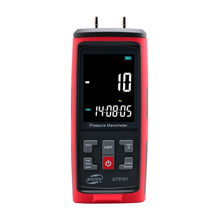 BENETECH GT5101 LCD Display Differential Pressure Meter, Specification:40KPa - free shipping - PMC TechLife - Order now!