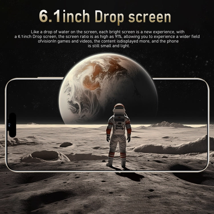 i15 Pro Max / N85, 1GB+16GB, 6.1 inch Screen, Face Identification, Android  8.1 MTK6580A Quad Core, Network: 3G, Dual SIM(Gold) -  by PMC TechLife | Online Shopping South Africa | PMC TechLife | Buy Now Pay Later Mobicred