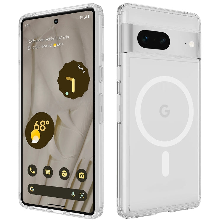 For Google Pixel 7 MagSafe Clear Acrylic PC Hybrid TPU Phone Case(Transparent) - free shipping - PMC TechLife - Order now!